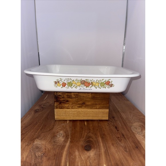 Corningware Other - VTG Corning Ware Le Romarin Baking Pan Oven Range Roaster "12.25x10.25" Dish USA